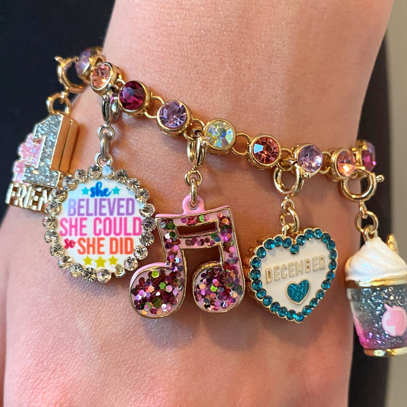 Gold December Birthstone Charm