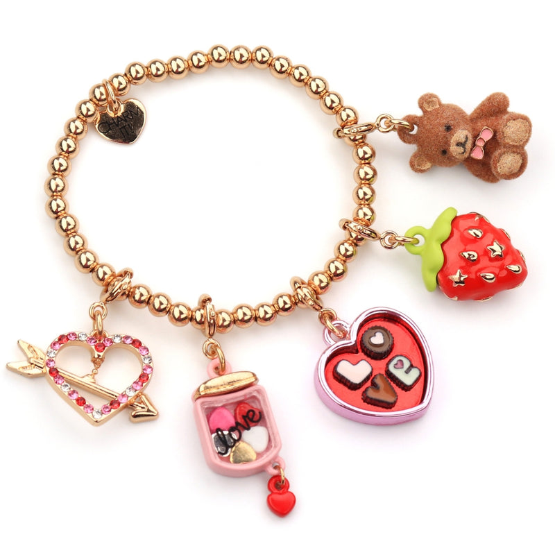 Gold Strawberry Charm