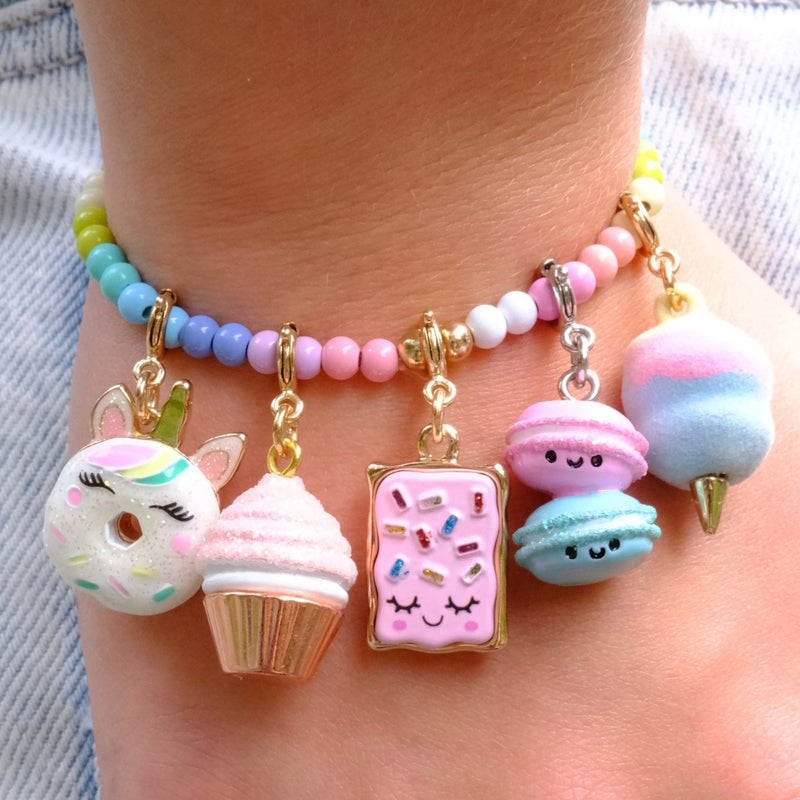 Gold Unicorn Donut Charm
