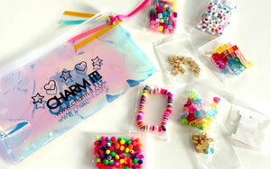 Make It Real: Rainbow Dream Jewelry Kit - Create 3 Unique Charm Bracelets &  A Ring, 123 Pieces, Includes Play Tray, All-in-One, DIY Colorful Bead