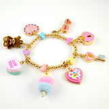 CHARM IT! Charm Bracelet Gift for Girls with Valentine's Day Charms 