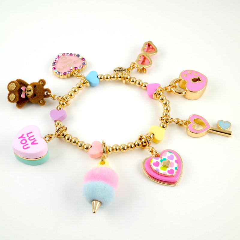 Gold Cotton Candy Charm