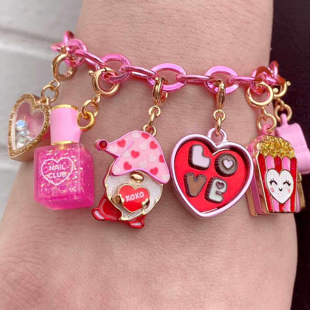 Pink Chain Link Bracelet