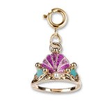 Gold Mermaid Tiara Charm - shopcharm-it