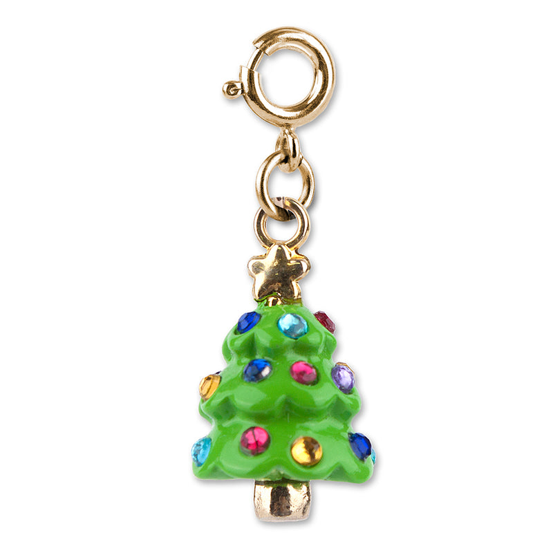Gold Christmas Tree Charm - shopcharm-it