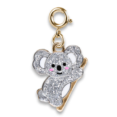 Gold Glitter Koala Charm - shopcharm-it