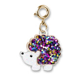 Gold Glitter Hedgehog Charm - shopcharm-it