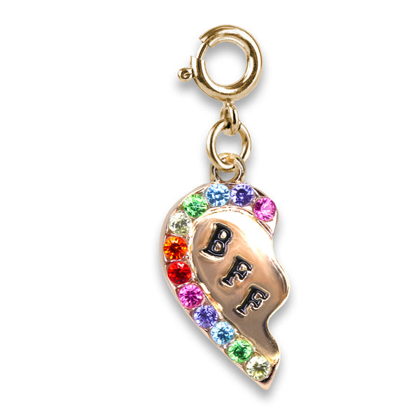 Gold BFF Broken Heart Charm - shopcharm-it