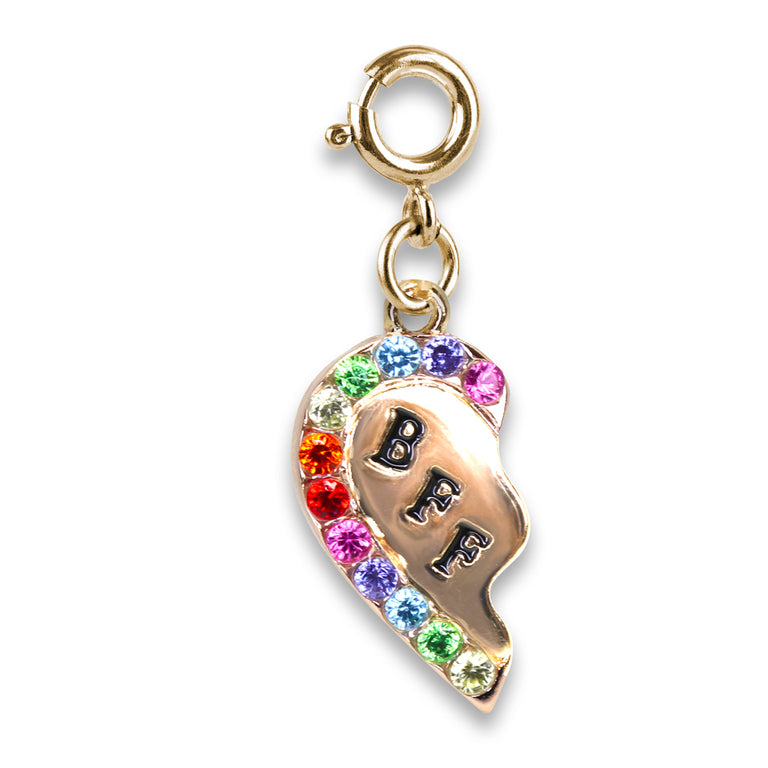 Gold BFF Broken Heart Charm - shopcharm-it