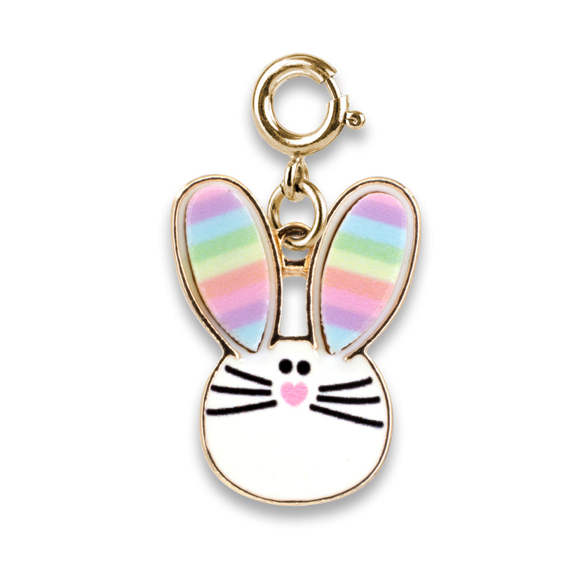 Gold Rainbow Bunny Charm-charmit.com