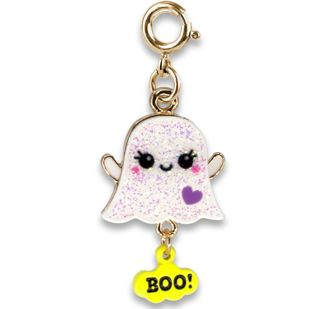 Gold Glitter Ghost Charm - charmit.com