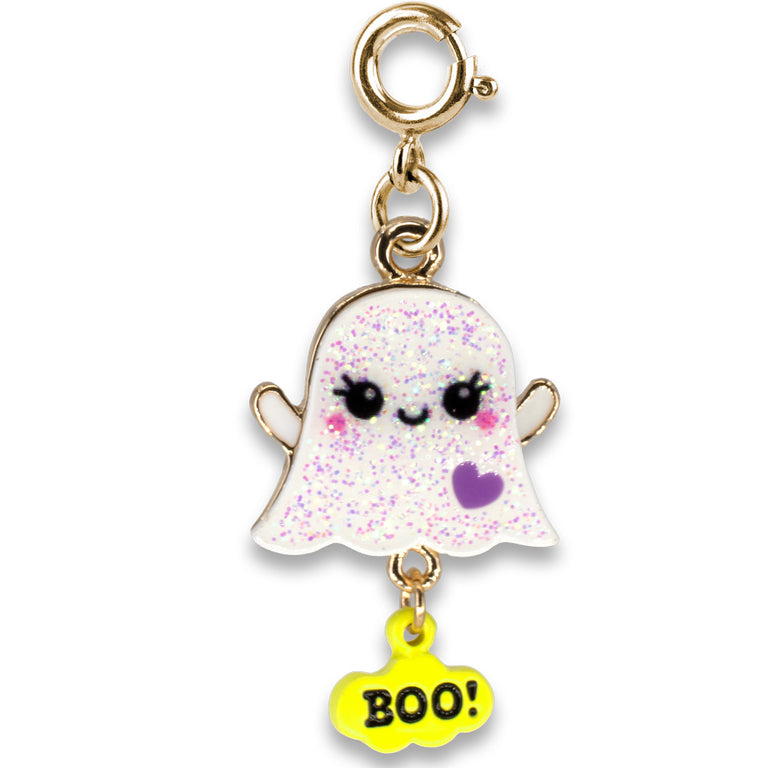 Gold Glitter Ghost Charm - charmit.com
