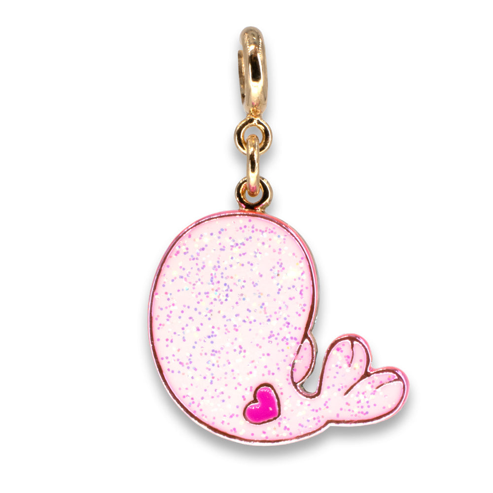 Gold Glitter Seal Charm - charmit.com