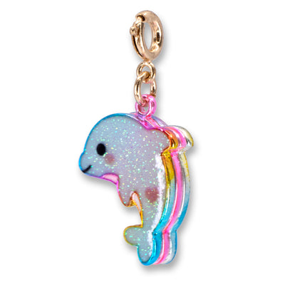 Gold Glitter Tie-Dye Dolphin - charmit.com