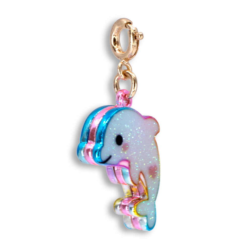 Gold Glitter Tie-Dye Dolphin - charmit.com