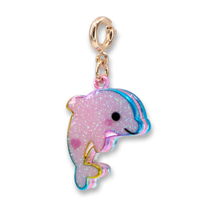 Gold Glitter Tie-Dye Dolphin - charmit.com