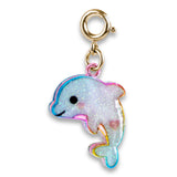 Gold Glitter Tie-Dye Dolphin - charmit.com