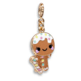 Gold Swivel Gingerbread Man Charm - charmit.com