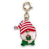 Gold Swivel Christmas Gnome Charm - charmit.com