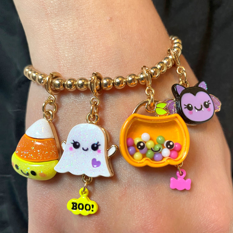 Gold Trick-or-Treat Pumpkin Shaker Charm - charmit.com