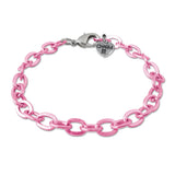 Pink Chain Link Bracelet - shopcharm-it