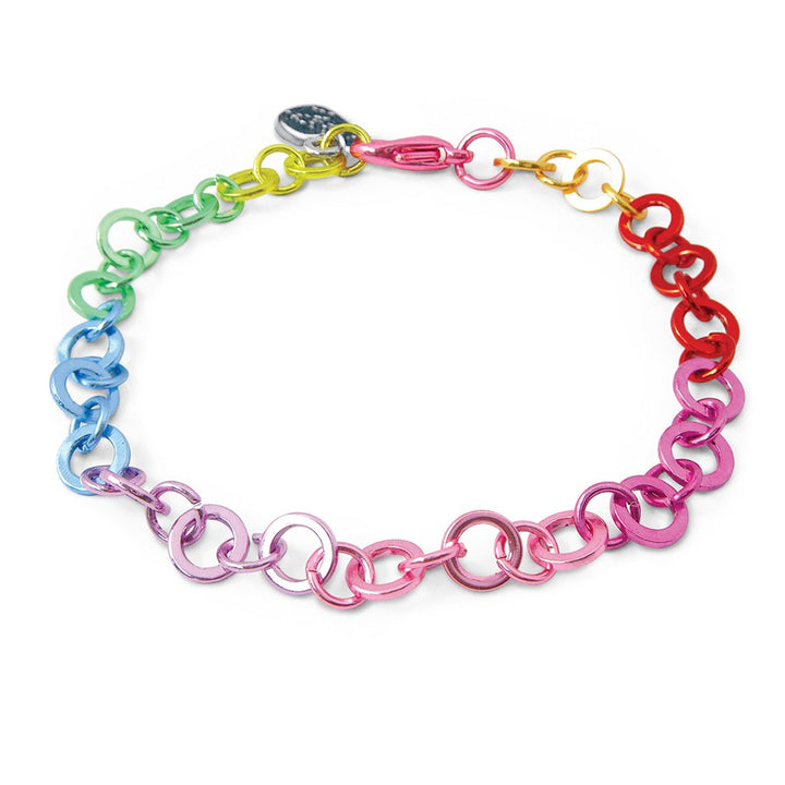 Rainbow chain bracelet clearance