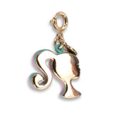 Gold Glitter Barbie Charm - charmit.com