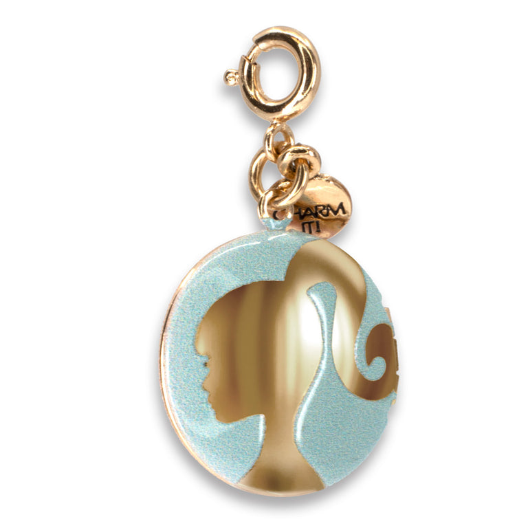 Gold Barbie Locket Charm - www.charmit.com