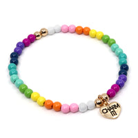 4mm Rainbow Stretch Bracelet - shopcharm-it