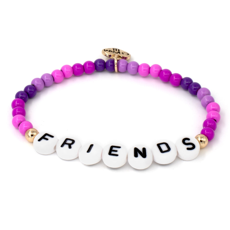 4mm FRIENDS Stretch Bead Bracelet 6" Length-charmit.com