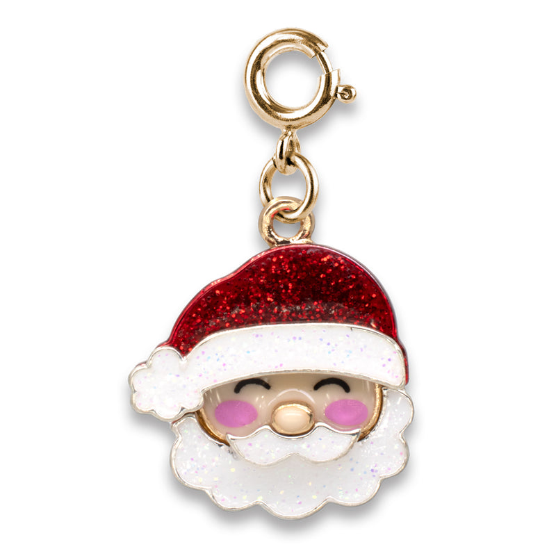 Gold Glitter Santa Claus Charm-charmit.com