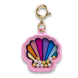 Gold Shell Shaker Charm-charmit.com