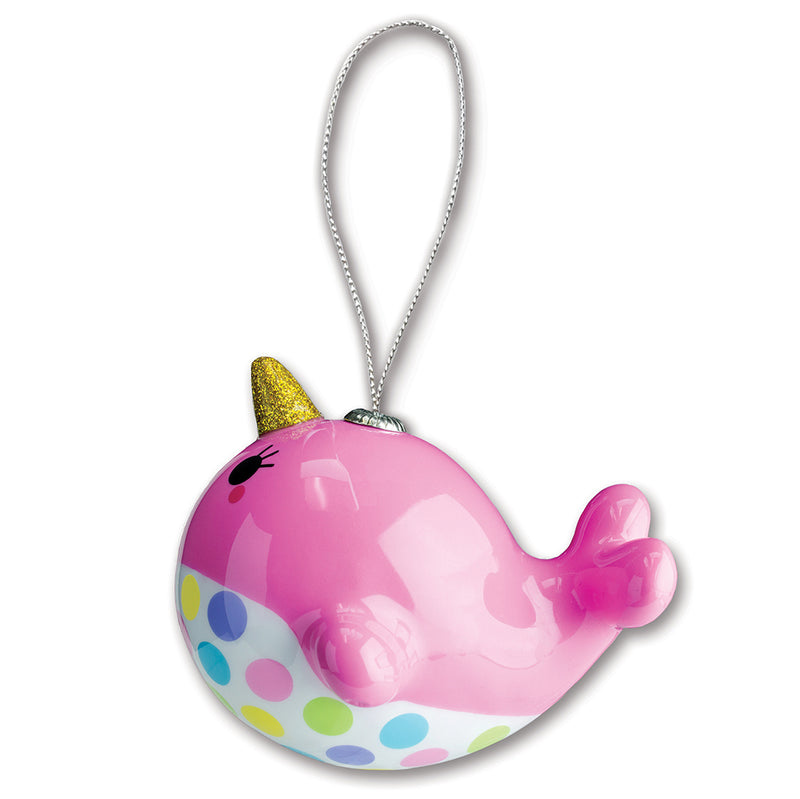 Pink Narwhal Ornament - shopcharm-it