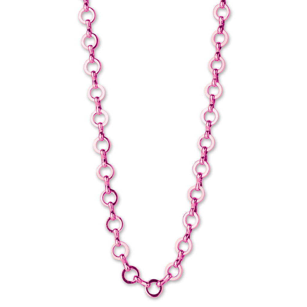 Shop Pink Chain Necklace | CHARM IT!