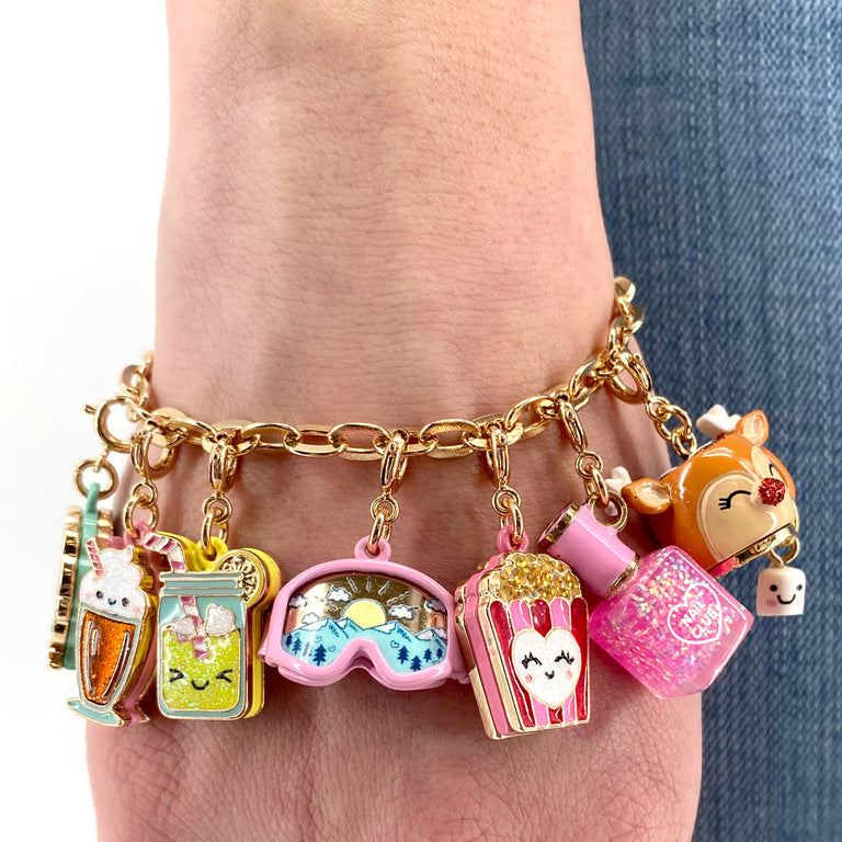 Gold Glitter Lemonade Charm