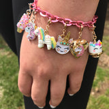 Gold Unicorn Smiley Charm - shopcharm-it