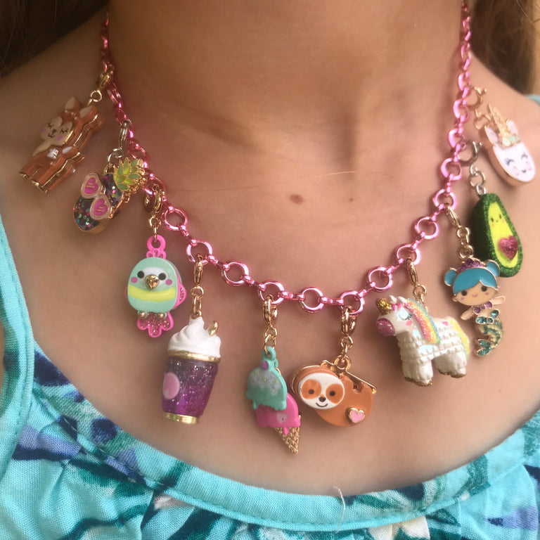 Pink Chain Necklace - shopcharm-it