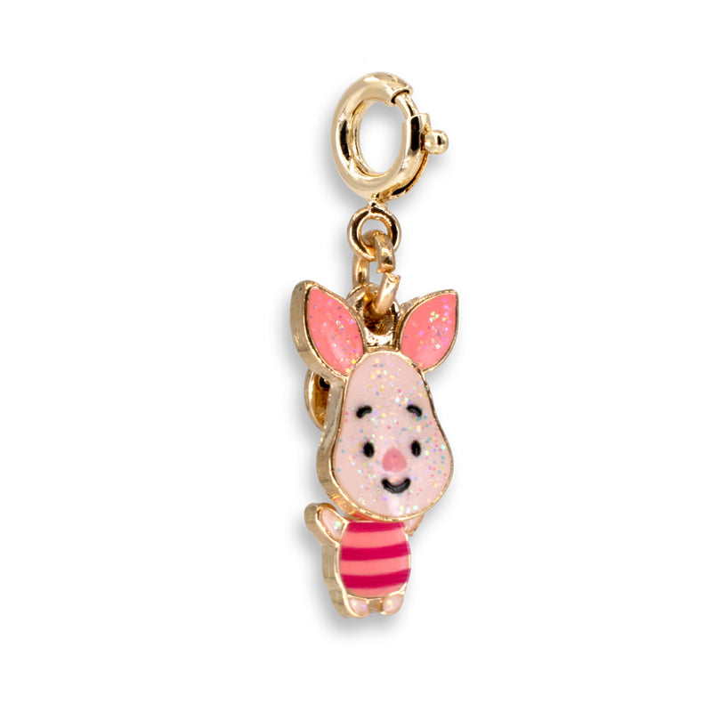 Gold Swivel Piglet Charm - charmit.com