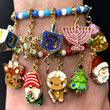Gold Swivel Christmas Gnome Charm - charmit.com